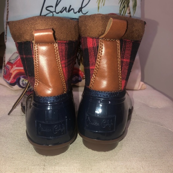 Jessica Carlife Checkered Plaid Rain Boot - Picture 5 of 10